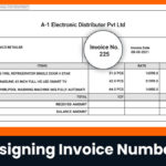 Assigning Invoice Numbers