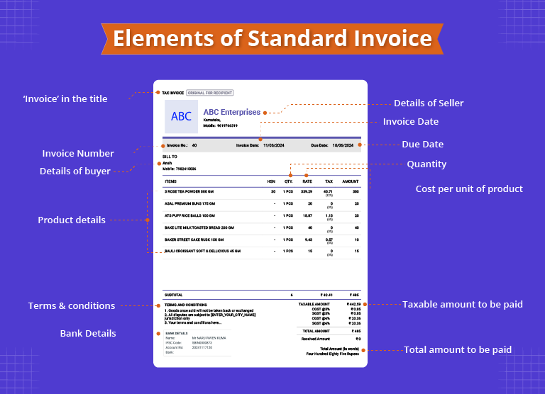 standard invoice