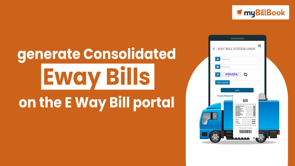 generate consolidated eway bills