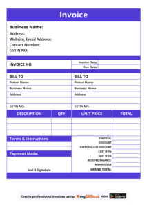 Invoice Template in Excel